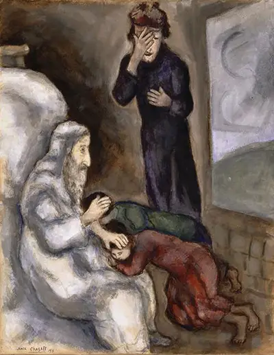Blessing of Ephraim and Manasseh Marc Chagall